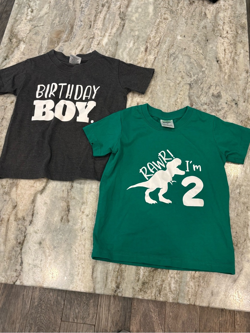 Birthday boy shirt dinosaur 2 two